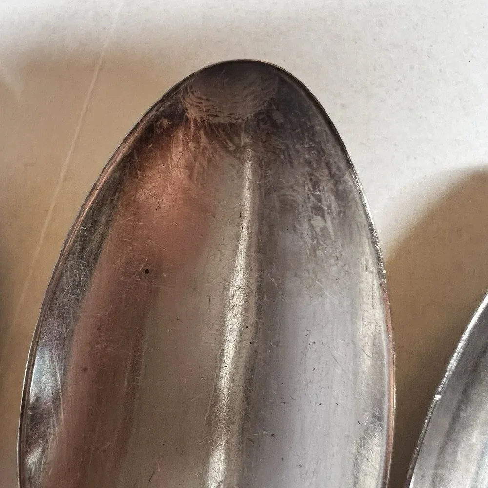 Oneida 1923 BIRD OF PARADISE Antique Silverplate Serving Spoons Set of 6